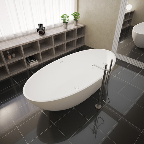 BATHTUBS OF SOLID STONE