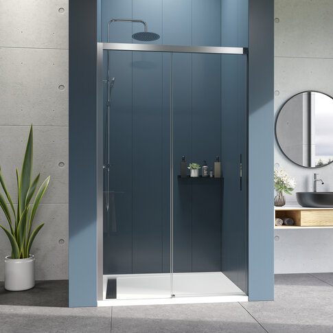 WELLNESS B2 100-160 Shower door with one sliding door